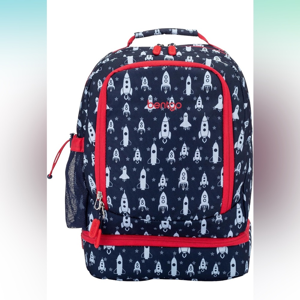 NWT Bentgo Lunch Bag Backpack Spaceship Print